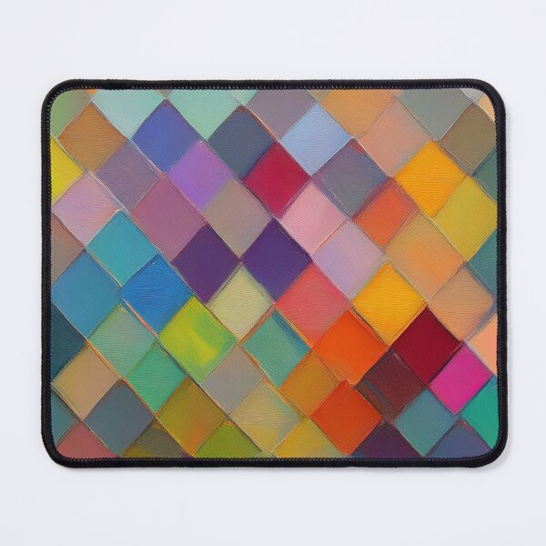 Item preview, Bright colourful art blocks, diamond shaped multicolour geometric patterns modern decor contemporary living space designed and sold by navitalidesign.