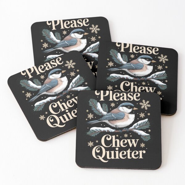 Item preview, Please Chew Quieter Misophonia Humor Quote designed and sold by borutawear.