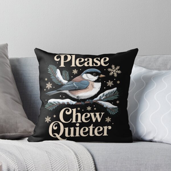 Item preview, Please Chew Quieter Misophonia Humor Quote designed and sold by borutawear.