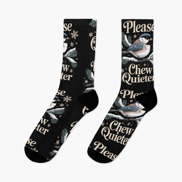 Item preview, Please Chew Quieter Misophonia Humor Quote designed and sold by borutawear.