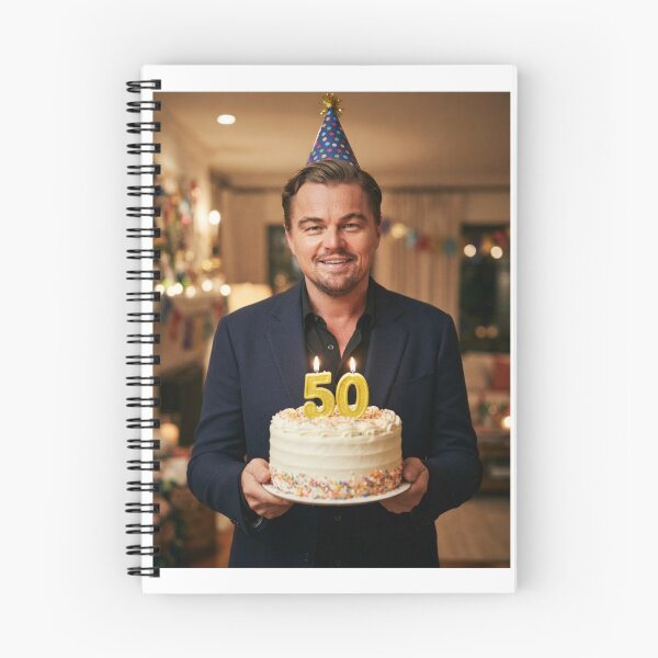 Item preview, Leonardo dicaprio 50th Birthday funny prank meme memes happy 50 designed and sold by CheeseBlueprint.