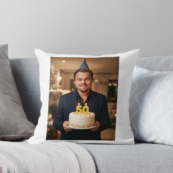 Item preview, Leonardo dicaprio 50th Birthday funny prank meme memes happy 50 designed and sold by CheeseBlueprint.