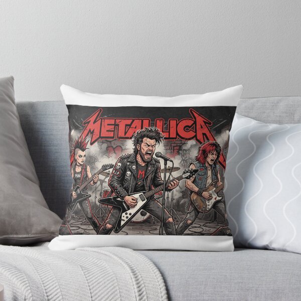 Item preview, Heavy Metal Rock Band Guitar Player Punk Aesthetic designed and sold by AmberlightArt.