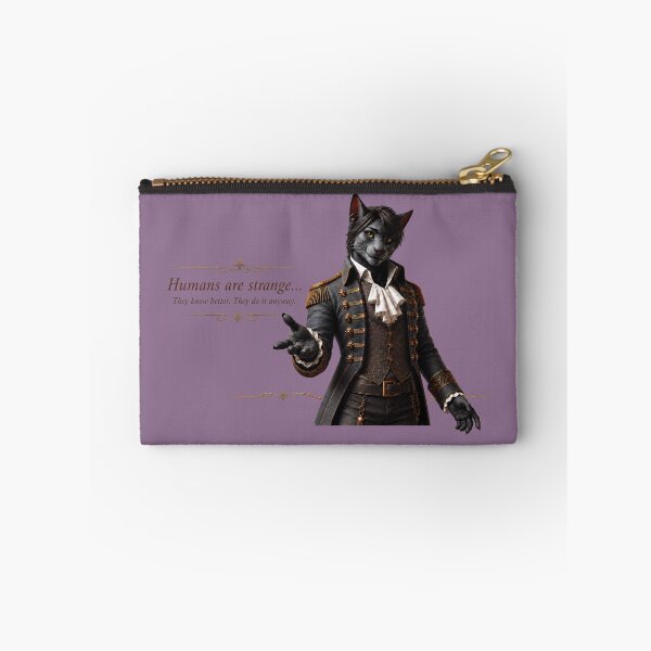 Item preview, Humans Are Strange – Philosophical Cat Quote designed and sold by VolkovaLenaArt.