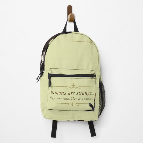 Item preview, Humans Are Strange – Philosophical Cat Quote designed and sold by VolkovaLenaArt.