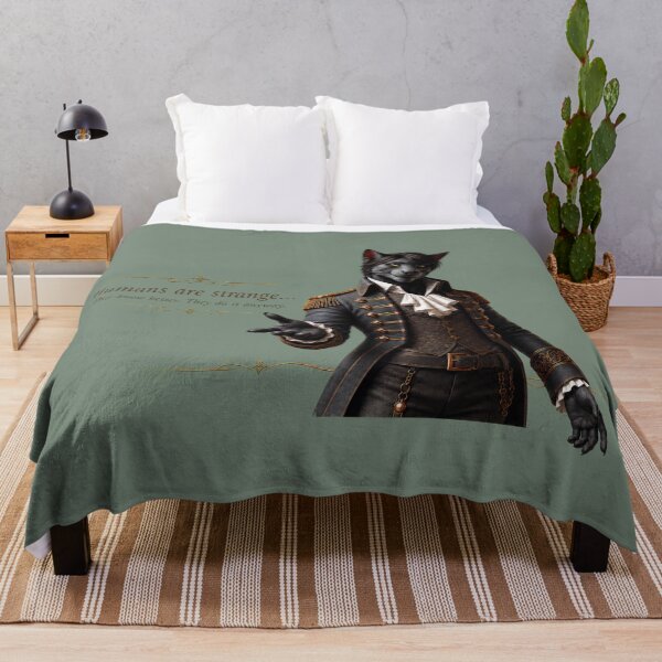 Item preview, Humans Are Strange – Philosophical Cat Quote designed and sold by VolkovaLenaArt.