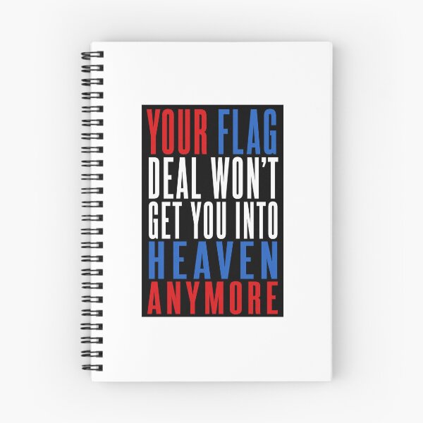 Item preview, Your Flag Decal Won't Get You Into Heaven Anymore - John Prine inspired typographic design (by Daily Ghost Graphics) designed and sold by DailyGhost.
