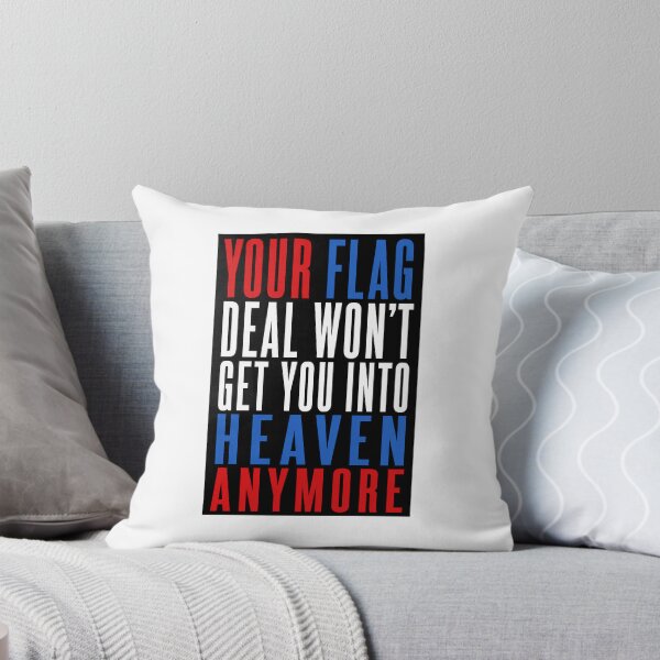 Item preview, Your Flag Decal Won't Get You Into Heaven Anymore - John Prine inspired typographic design (by Daily Ghost Graphics) designed and sold by DailyGhost.