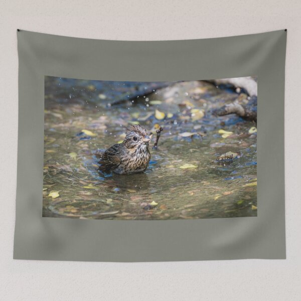 Item preview, Sparrow Bathing In A Puddle designed and sold by Debra Martz.