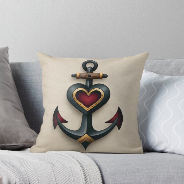 Item preview, Heart Shaped Anchor Nautical Design for Sailors and Ocean Lovers 3 designed and sold by WordPlayStudio.