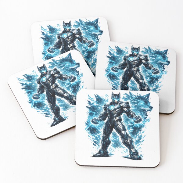 Item preview, Cyber Energy Warrior Futuristic Armor Neon Sci Fi Art designed and sold by irfanshikh.
