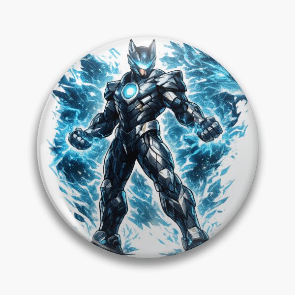 Item preview, Cyber Energy Warrior Futuristic Armor Neon Sci Fi Art designed and sold by irfanshikh.