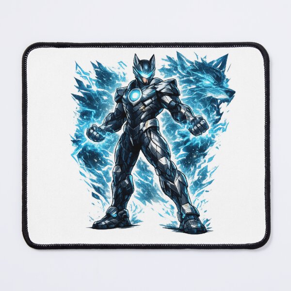 Item preview, Cyber Energy Warrior Futuristic Armor Neon Sci Fi Art designed and sold by irfanshikh.