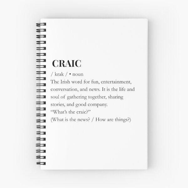 Item preview, Irish quote/text/slang art Craic designed and sold by By The Moon.