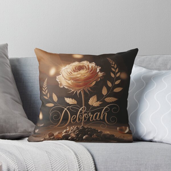 Aperçu de l'œuvre Nom élégant et floral de Deborah Rose dorée créée et vendue par DarianWexler.