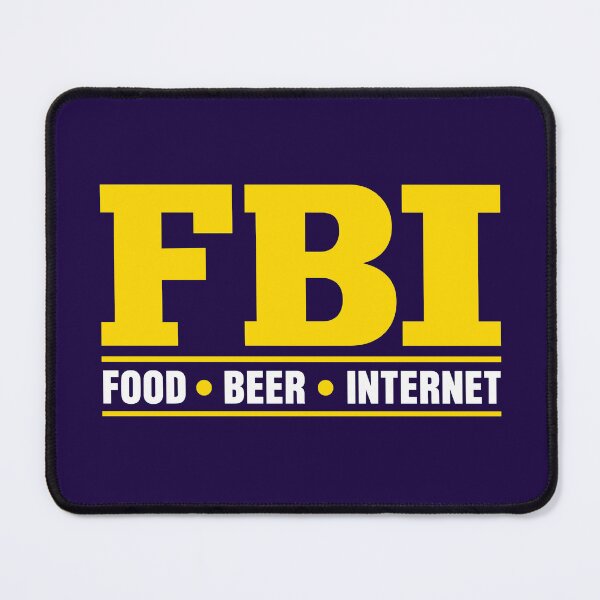 Item preview, FBI Food Beer Internet Funny Introvert Weekend Humor designed and sold by ZIGLWORKS.