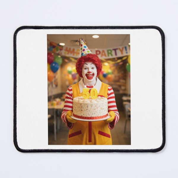 Item preview, Ronald mcdonald 50th Birthday funny prank meme memes happy 50 designed and sold by CheeseBlueprint.