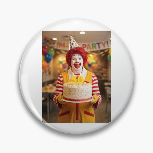 Item preview, Ronald mcdonald 50th Birthday funny prank meme memes happy 50 designed and sold by CheeseBlueprint.