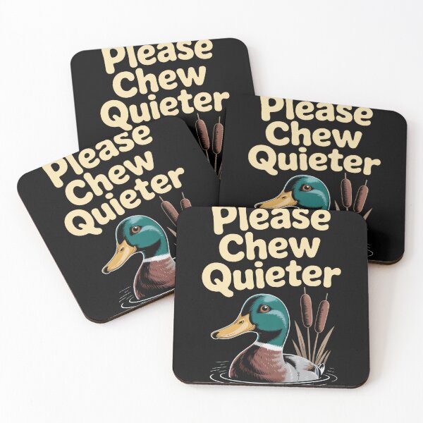 Item preview, Please Chew Quieter Misophonia Humor Quote designed and sold by borutawear.