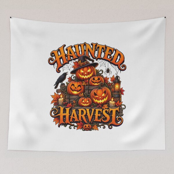 Item preview, Haunted Harvest Halloween – Spooky Pumpkin Witch Autumn Jack O Lantern Design designed and sold by Ayden World.