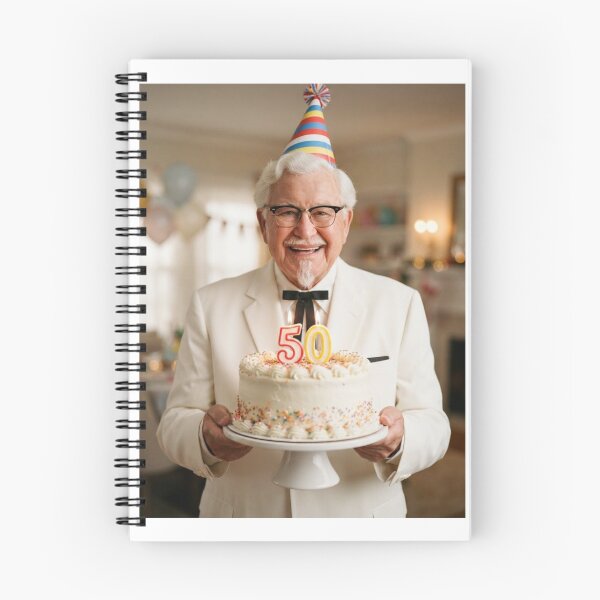 Item preview, Colonel sanders 50th Birthday funny prank meme memes happy 50 designed and sold by CheeseBlueprint.