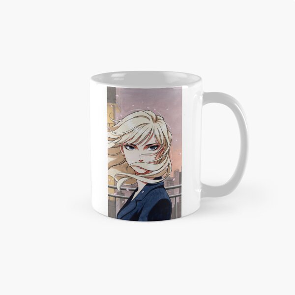 Item preview, Blonde Anime Woman Windblown Petals Portrait designed and sold by DarianWexler.