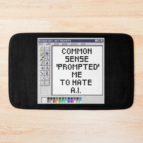 Item preview, common sense prompted me to hate ai (anti ai) designed and sold by remerasnerdas.