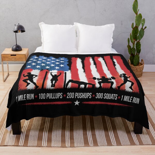 Item preview, Memorial Day Murph Workout Challenge Distressed Us Flag designed and sold by SylviaAlana.