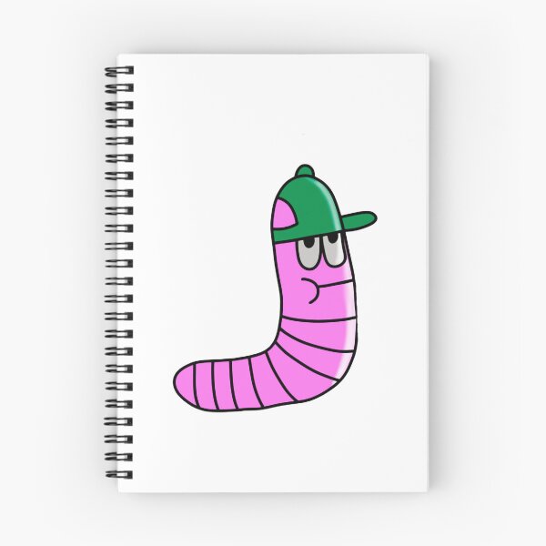Item preview, Cool Worm Funny Pink Earthworm Backwards Cap Art designed and sold by PrintsByIzzzy.