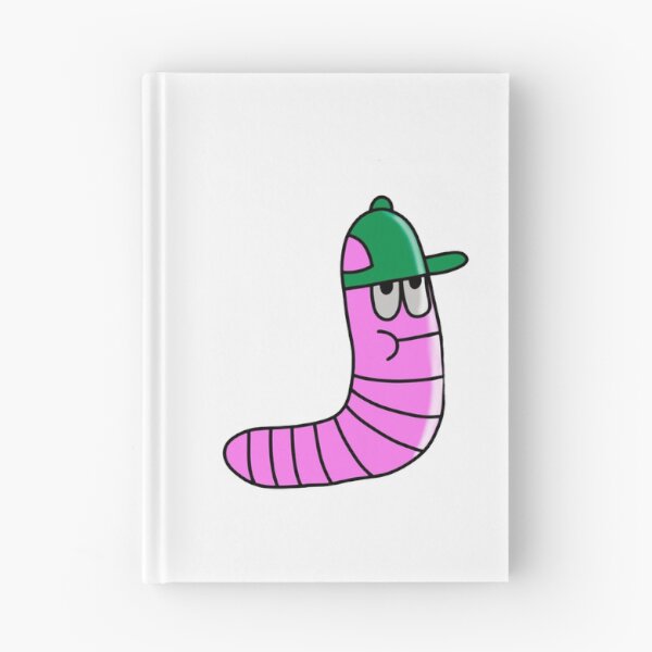 Item preview, Cool Worm Funny Pink Earthworm Backwards Cap Art designed and sold by PrintsByIzzzy.