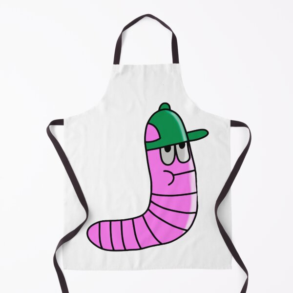 Item preview, Cool Worm Funny Pink Earthworm Backwards Cap Art designed and sold by PrintsByIzzzy.