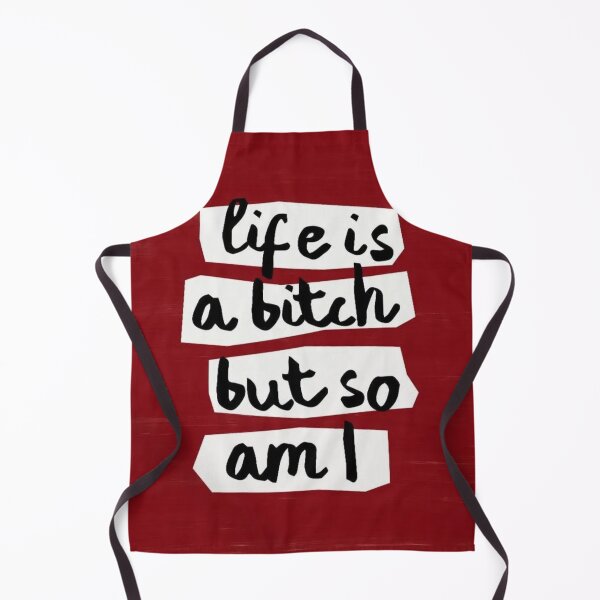 Item preview, Life Is A Bitch But So Am I | Badass Quote Typography | Sassy Red Aesthetic | Feminist Wall Art designed and sold by DESIGN DIMENSION .