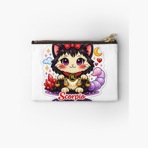 Item preview, Scorpio Kawaii Cat zodiac sign ,gift a loved one  designed and sold by wallartofmio.