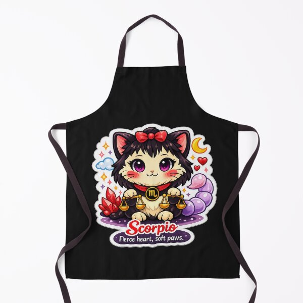 Item preview, Scorpio Kawaii Cat zodiac sign ,gift a loved one designed and sold by wallartofmio.