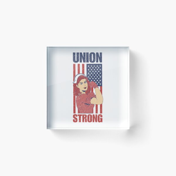 Item preview, Labor Day Union Strong Nurse - Rosie the Riveter American Flag designed and sold by Vision Crafted.