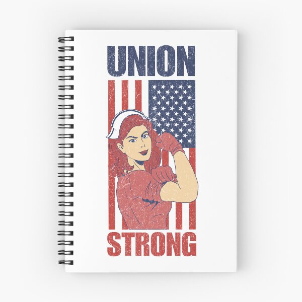 Item preview, Labor Day Union Strong Nurse - Rosie the Riveter American Flag designed and sold by Vision Crafted.