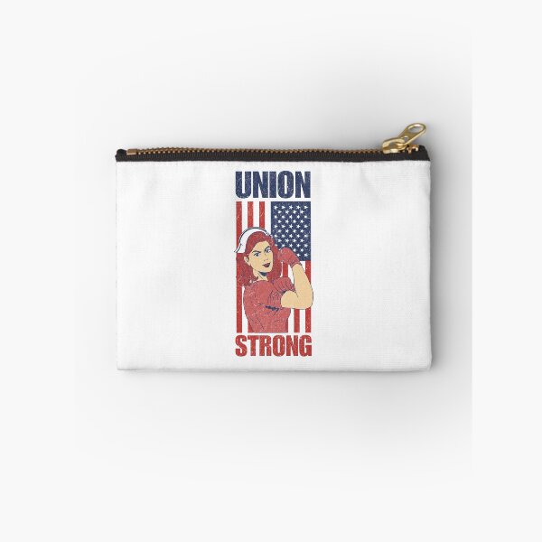Item preview, Labor Day Union Strong Nurse - Rosie the Riveter American Flag designed and sold by Vision Crafted.