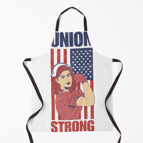 Item preview, Labor Day Union Strong Nurse - Rosie the Riveter American Flag designed and sold by Vision Crafted.