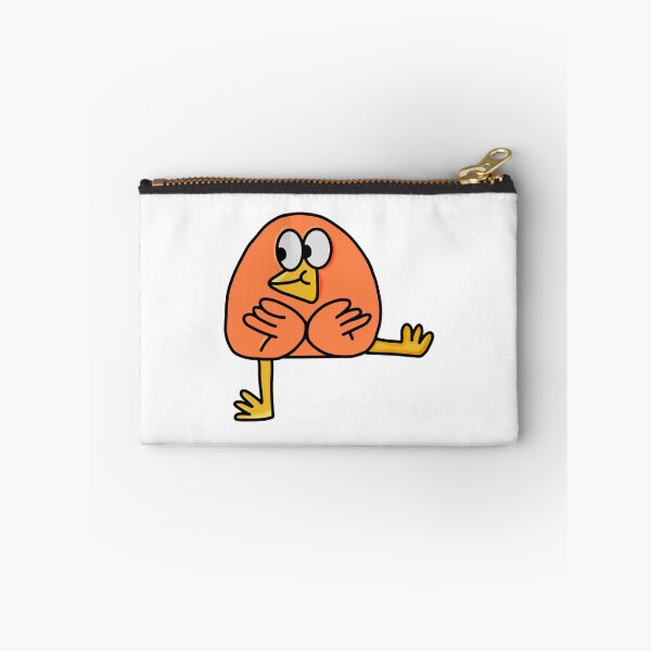 Item preview, Funny Bird Cute Round Orange Avian Character Design designed and sold by PrintsByIzzzy.