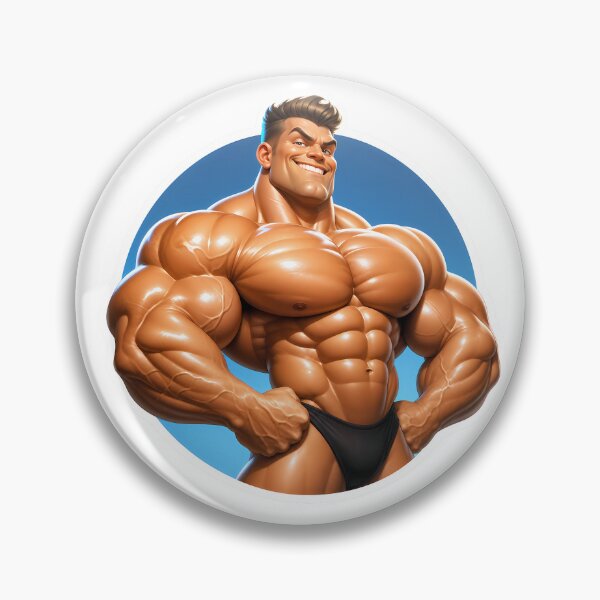 Item preview, Sticker - Decal - Exaggerated Muscle Confidence - 181 designed and sold by ForeverPrintsOK.