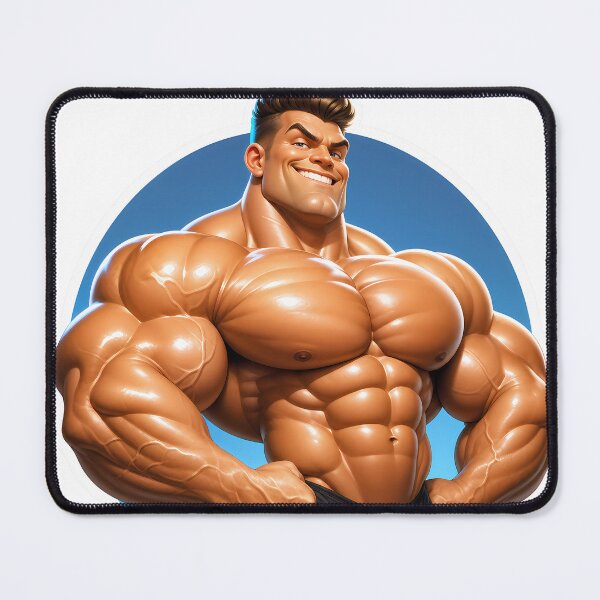 Item preview, Sticker - Decal - Exaggerated Muscle Confidence - 181 designed and sold by ForeverPrintsOK.
