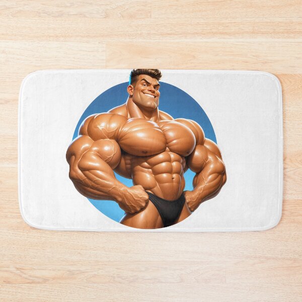 Item preview, Sticker - Decal - Exaggerated Muscle Confidence - 181 designed and sold by ForeverPrintsOK.
