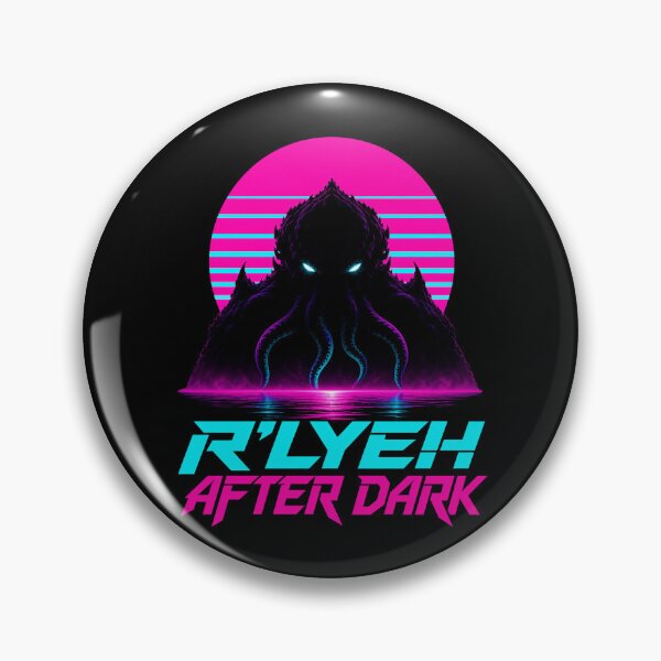 Item preview, Lovecraft R'lyeh After Dark – Neon Cthulhu designed and sold by Fenay Designs.