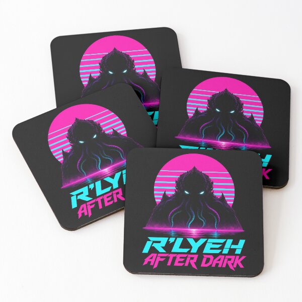 Item preview, Lovecraft R'lyeh After Dark – Neon Cthulhu designed and sold by Fenay Designs.