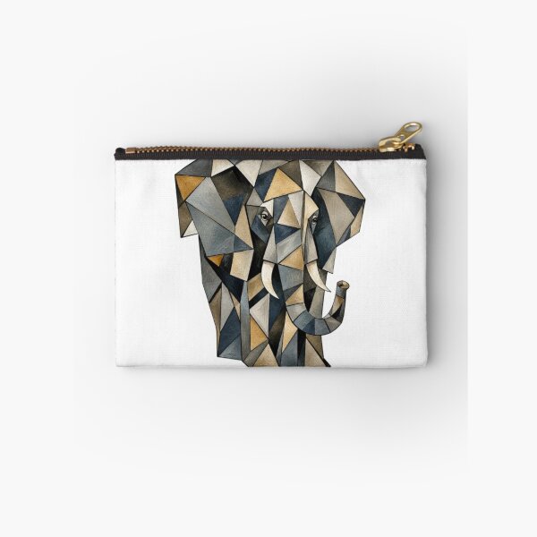 Item preview, Geometric Elephant Head in Earthy Tones designed and sold by Snurly.
