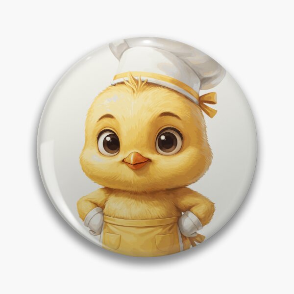 Item preview, Cute Yellow Chick Chef Kawaii Character designed and sold by DarianWexler.