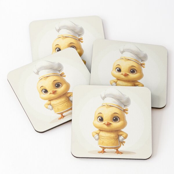 Item preview, Cute Yellow Chick Chef Kawaii Character designed and sold by DarianWexler.
