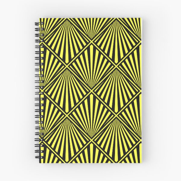 Item preview, Yellow and Black Art Deco Sunburst Pattern designed and sold by Sybille-Yates.