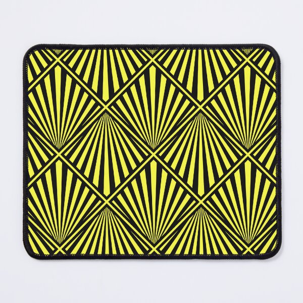 Item preview, Yellow and Black Art Deco Sunburst Pattern designed and sold by Sybille-Yates.