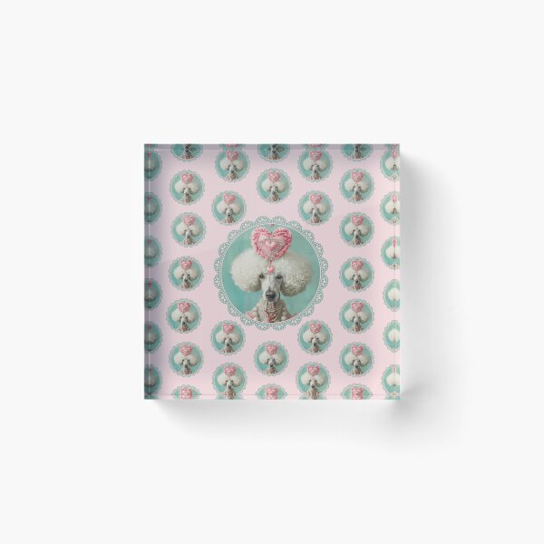 Item preview, Renaissance Poodle Portrait Seamless Pattern  designed and sold by Soft Oddity.
